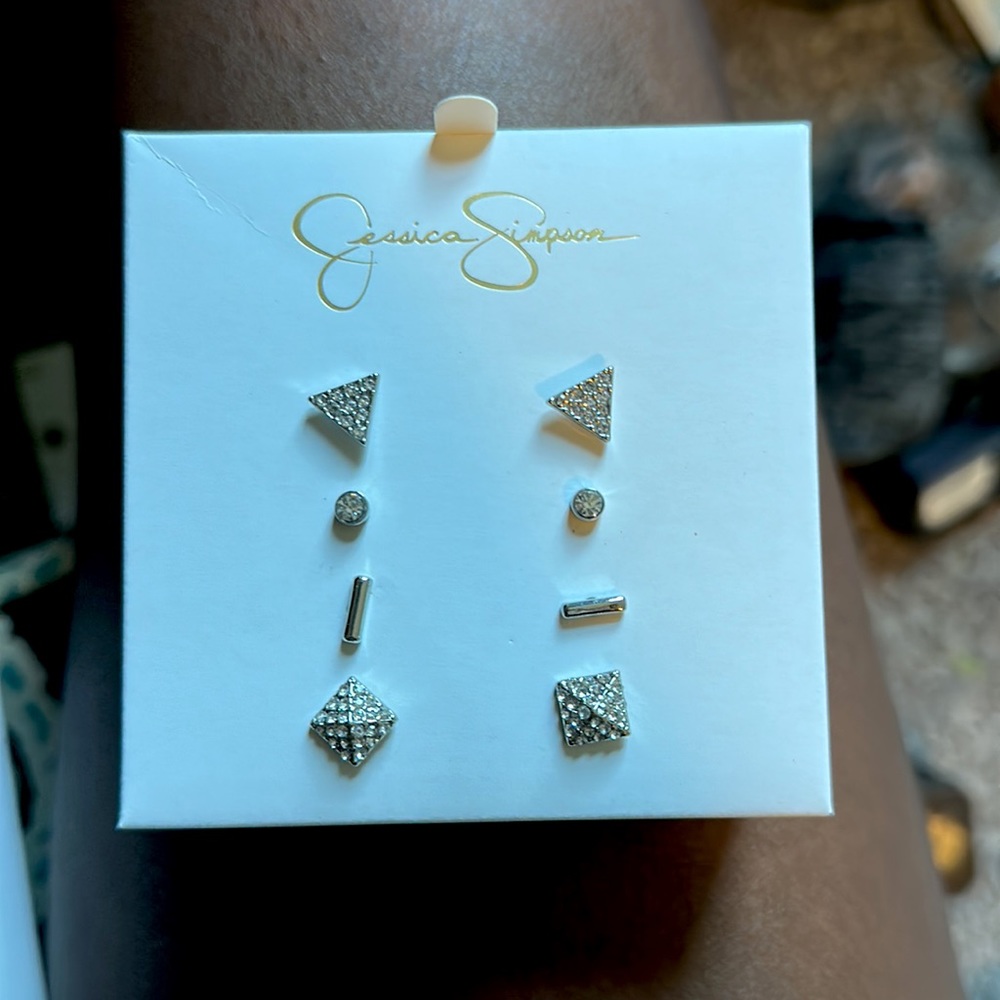 Jessica Simpson Silver Earrings